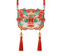 BUBEFSKD Chinese Dragon Year Crossbody Bag Embroidery Shoulder For Women Girl Vintage Square Makeup Bag For Special Occasions