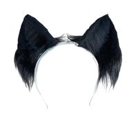 BUBEFSKD COSPLAY Kitten Ears Animal Ear Headband Furry Kitten Carnivals Party Handmade Furry Party Costume Devil Ear Headband Adult Gold