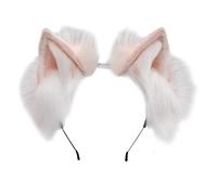 BUBEFSKD Creative Anime Ear Headband Cosplay Hair Accessories Halloween Party Decorations Prop Hair Styling Head Plush Furry Ears Headband For Face Washing Cosplay Kids Boys Girls Adult Women