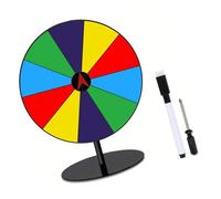BUBEFSKD Customizable Fortunes Wheel Tabletop Prize Turntable With Erasable For Fairs Trade Shows Desktop Prize Turn Plate