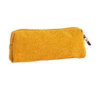 BUBEFSKD Elegant Corduroy Pen Holder Solid Color Pencil Case for Writing Essential Storage Bag Corduroy Accessories Bag