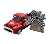 BUBEFSKD Farmhouses Coffee Shop Decors Miniature Metal Truck Model With Removable Burlap Bag For Kitchen And Tiered Tray Display Metal Truck Model