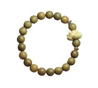 BUBEFSKD Fashionable Beaded Unisex Wrist Jewelry Wood Texture Suitable For Women Embracing National Styles And Elegances Elastic String