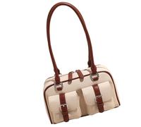 BUBEFSKD Functional Handbag Vintage Shoulder Bag Spacious PU Underarm Purse For Women Ergonomic Design Lightweight Commuters Bag Retro Commuters Handbag Women