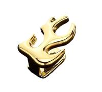 BUBEFSKD Halloween Vampire Teeth Jewelry Embossed Fang Adjustable Copper Caps For Cosplay Costume Parties Adults Youth Halloween Gold Fang Grillzs