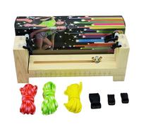 BUBEFSKD I Shape Wood Frame Jigs Hand Knitting Adjustable Maker Paracords Maker Adjustable Paracord Braiding Machine Hand Paracord Keychain Making Tool