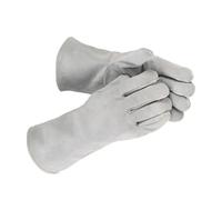 BUBEFSKD Leather Welding Gloves Long Sleeve Breathable Thick Hand Protections From Welder Cutting Flame Resistant Leather Work Gloves