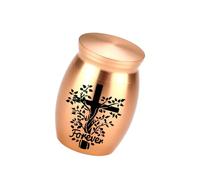BUBEFSKD Memorial Casket Ashes Container Urn Cremation Sympathy Ashes/Hair Elegant Casket For Women Men Aluminum Alloy Pet