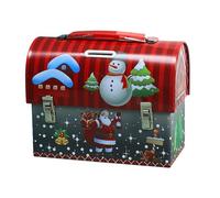 BUBEFSKD Metal Container With Lid For Gift Giving Holiday Treats Holidays Cookie Boxes Christmas Decors Christmas Tins Xmases Tins With Lid