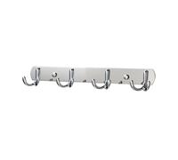 BUBEFSKD Metal Wall Hanger Rustproof Double Hook Set Space-Saving Design for Indoor Outdoor Clothes Towels Kitchen Bathroom Hooks