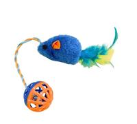 BUBEFSKD Multifunctional Teaser With Sound & Bells Feathered Plush Toy Encourages Predatory Play And Pet Training Cats Plush Toy