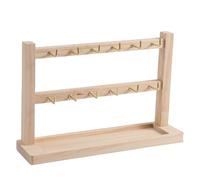 BUBEFSKD Multipurpose Keychain Showcase Stand Portable Keychain Storage Rack Solid Wood Display Shelf For Home And Office Use Home Decors Compatible
