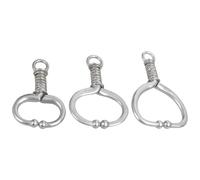 BUBEFSKD NoPiercing Required Livestock Nose Rings Stainless Steel Spring Cattle Cow Nose Leads For Management Three Size Professional Restraints Equipment
