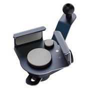 BUBEFSKD Not Shake Car Phone Mount 17mm Aluminum Brackets Height Adjustable Rotation Systems Automotive Phone Holder For Travel Not Scratch Curved Screen Car Holder