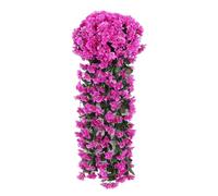 BUBEFSKD Realistic Silk Violets Wall Mounted Floral Display Maintenance Frees Indoor Decorative Flower Accessory Realistic Artificial Floral Decoration