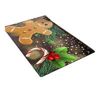 BUBEFSKD Santa Doormat Welcome Doormats Indoor Christmas Doormat Tree Santa Elk Carriage Decorative Mat Non Slip Washable Welcome Door Mats Indoor
