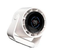 BUBEFSKD Small Fan Cooling Digital Display 4000mAh With Adjustable Speed Suitable For Indoor Desk And Wall Mounting Travel Camping Fan