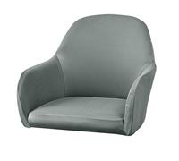 BUBEFSKD Spill Resistant Elastics Dining Chair Covers Contoureds Cut Highly Density Polyester Fabric For Curveds Office Furniture Waterproofs Chair Cover
