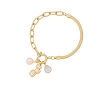 BUBEFSKD Unique Heart Flower Pendant Stainless Steel Fashion Charm Wrist Jewelry For Expressing Love Bowknot Pearls