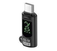 BUBEFSKD USB C To USB C 240W Adapter Converter With Digital Display For Quick Charging Data Transmission Efficient Power Delivery High Speed Transmission