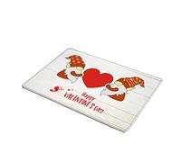 BUBEFSKD Valentine's Day Love Theme Faceless For Doll Printing Doormat Rectangular Floor Mat Rug Carpet For Bathroom Kitchen Bedroom Home Decor Faceless Doll Printing Doormat