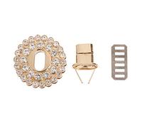 BUBEFSKD Women For Rhinestone Metal Clasp Turn Twist For Handbag Shoulder Bag Pu Purse Clasps Rectangle