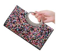 BUBEFSKD Womens Wedding Bag Rhinestones Clutches Purse Handbag All-matching Shoulder Trendy Evening Chain Crossbody Women Banquet Stylish Shoulder Chain Banquet Rhinestones Evening