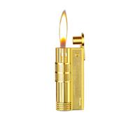 BUBELS Old pressed portable sand wheel lighters, sand wheel paraffin lighters, trench lighters, windproof lighters, birthday gifts (Color : B)