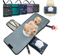 BUBENHERZ Nappy Bag - Wrap up to Toddler Age with Comfort XL Hygiene Changing Mat for on the Go - Non-Slip Wet Wipe Compartment for All Sizes - Changing Bag Organiser Brownbear