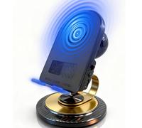 BUBGAOS Induction Speaker with Phone Stand Wireless Induction Audio for iPhone Android Phone Speakers Amplifier with Rechargeable Colorful Light, Birthday Gifts for Men Women Teens