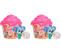 Bubiloons IMC Toys Confetti Party | Surprise collectible mini animal doll that inflates Balloons with 8 Accessories - Gift toy for girls and boys +3 Years (Pack of 2)