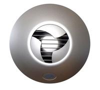 Bubly Bathrooms Airflow Icon 30 Silent Extractor Fan 120mm - Stylish Silver For Bathroom & Wc (Ipx4, 17W)
