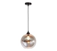Bubly Bathrooms Hudson E27 Ip44 Chrome Smoked Glass Pendant Light With Adjustable Drop For Bathrooms & Kitchens