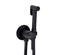 Bubly Bathrooms Matt Black Wall-Mounted Douche Bidet Spray & Mixer Valve Set, Hygienic Handset For Bathroom
