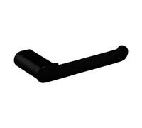 Bubly Bathrooms Nero Round Wall Mounted Toilet Roll Holder - Matt Black Modern Design Mild Steel