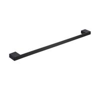 Bubly Bathrooms Premium Wall Mounted Matt Black Towel Bar - Contemporary Modern Design