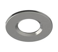 Bubly Bathrooms Riga Uno Compatible 70mm Cut-Out Brushed Nickel Downlight Bezel - Ip65 Rated For Bathroom Lighting