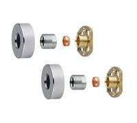 Bubly Bathrooms Round Bar Valve Easy Plumb Fixing Kit For Exposed Thermostatic Shower Valve Tap