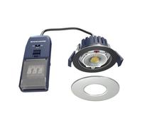 Bubly Bathrooms Sycamore Riga Flex Multi-Wattage & Colour Dimmable Ip65 Fir Led Downlight With Chrome Bezel (70mm Cut-Out)