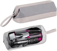 BUBM Travel Case for Dyson Airwrap Styler/Shark Flexstyle,Portable Carrying Case for Dyson Supersonic Hair Dryer,Waterproof Anti-Scratch Dustproof Protection Organizer Travel Storage Bag (Light Gray)