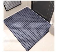 Bubmari Indoor Door Mat for Entryway, Non-Slip Absorbent Dirt Trapper, Low-Profile Machine Washable Front Door Mat, Quick Dry Chenille Muddy Paws Dog Mat for High Traffic Floor(65 x 145 cm)