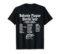 Bubonic Plague World Tour Funny Europe History Humor Rat T-Shirt
