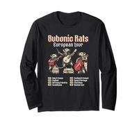 Bubonic Rats Europe Tour Black Death Bubonic Plague History Long Sleeve T-Shirt