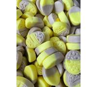 BUBS Banana/Caramel Foam Ovals | Premium Scandinavian Vegetarian Vegan Sweets (450g)