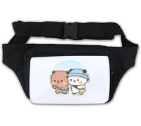 Bubu Dudu Cute Bears Walking Outside Waist Bag Fanny Pack White