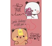 Bubu Dudu Destined Love Notebook: Couple Bear Red String Of Fate Journal