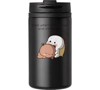 Bubu Dudu Even When I'm Grumpy Ande Stressed Coffee Cup Travel Mug for Hot & Cold Drinks Double Walled Thermal Mug with Leakproof Lid Black