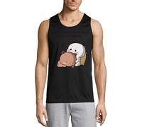 Bubu Dudu Even When I'm Grumpy Ande Stressed Men's Cotton Tank Top T-Shirt Black XX-Large