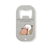 Bubu Dudu Even When I'm Grumpy Ande Stressed Stainless Steel Bottle Opener Silver