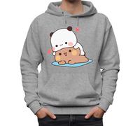 Bubu Dudu Love Unisex Classic Hoodie for Men and Women Grey, grey, L